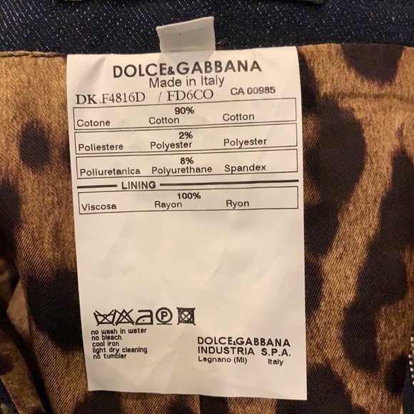 Dolce and Gabbana Mini Skirt Denim - Picture 7 of 7